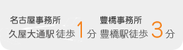 アクセスも便利な名古屋駅徒歩1分